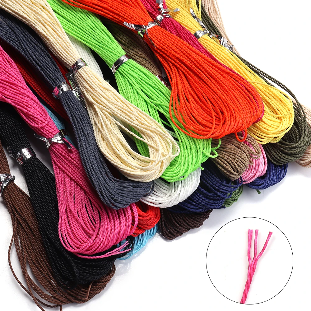 10colors/set 1mm Round Waxed Thread for Leather Craft Sewing and DIY ...
