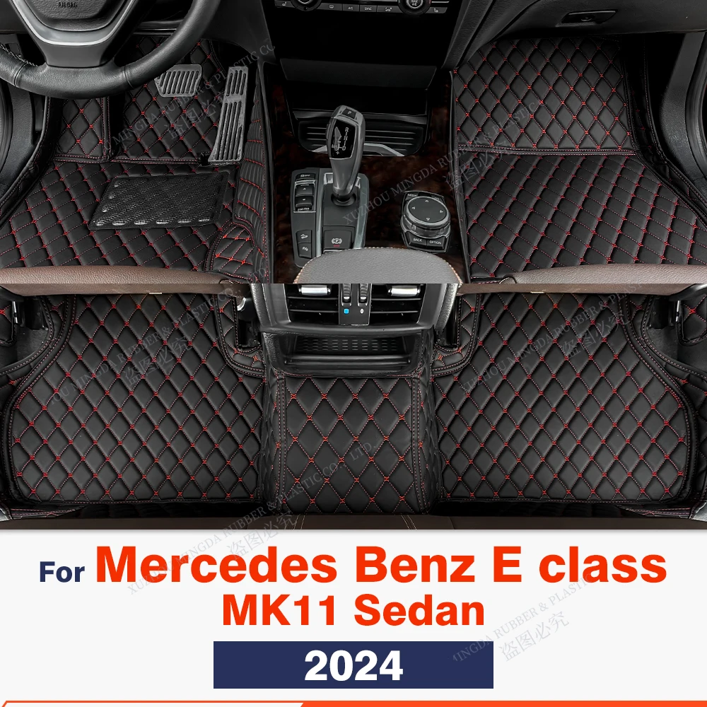 

Автомобильные коврики на заказ для Mercedes Benz E class MK11 седан 2024, автомобильный коврик, аксессуары для интерьера