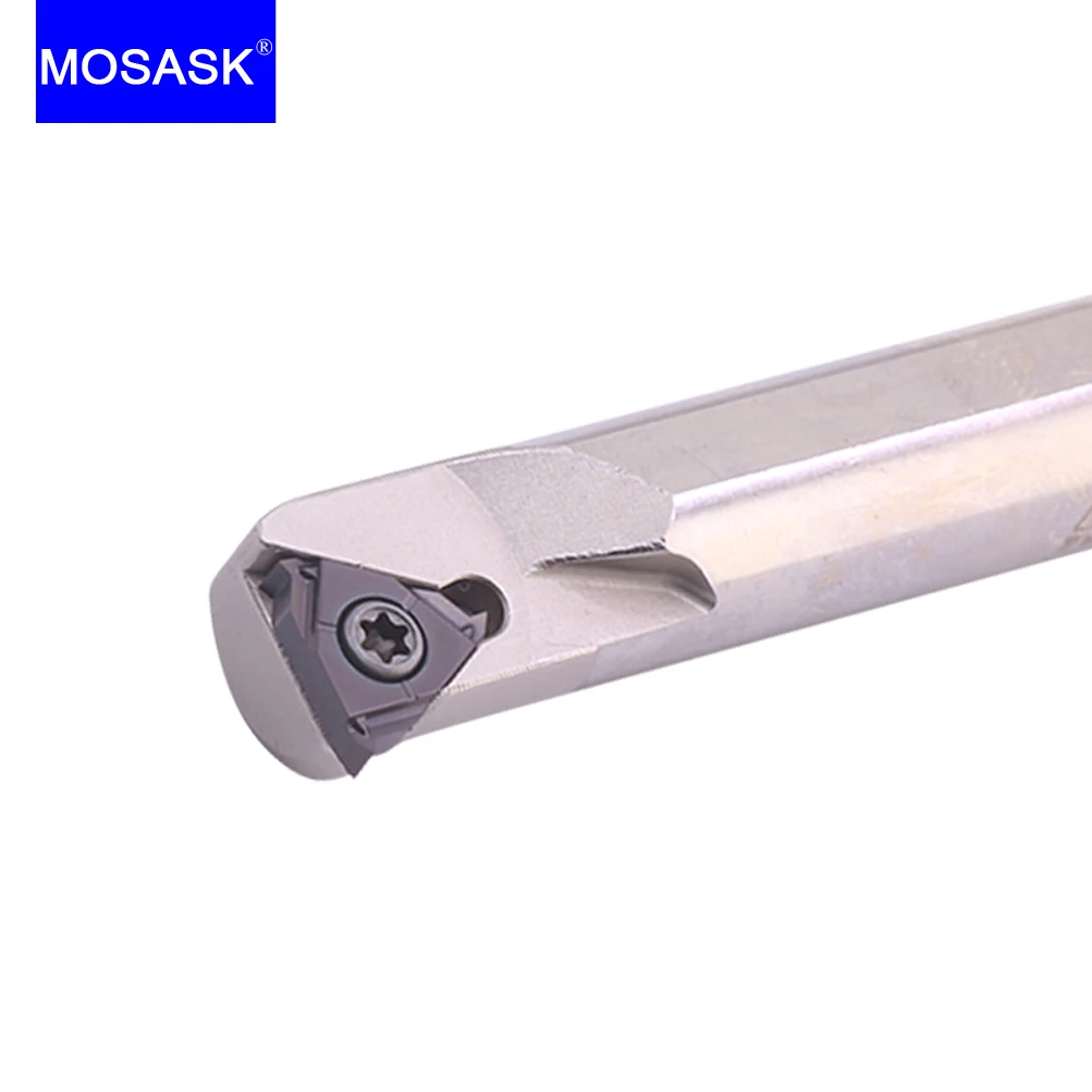 MOSASK 1PC SNR CNC Internal Turning Cutter Threaded Shank Thread Carbide Inserts Lathe Threading Tools Holders