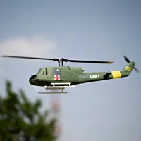 RTF Smart Army Helicopter Model RC Hobbies Toys FLYWING Vietnam War RC Scale Drone With GPS Brushless Motor Boys Gifts 2