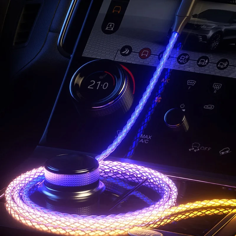รูปสินค้า สายชาร์จ USB-C สีสันสดใส ชาร์จเร็ว 66W 6A