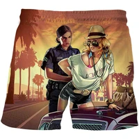 New GTA 5 Grand Theft Auto Game 3D printed swimming trunks Men Summer Casual Shorts Beach Pants boys Swimwear Vacation Beachwear 1