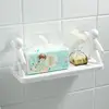 New Creative Bathroom Storage Shelves Cute White Doll Villain Shelves Shelf Self-adhesive Bathroom Cosmetics Storage Racks 4