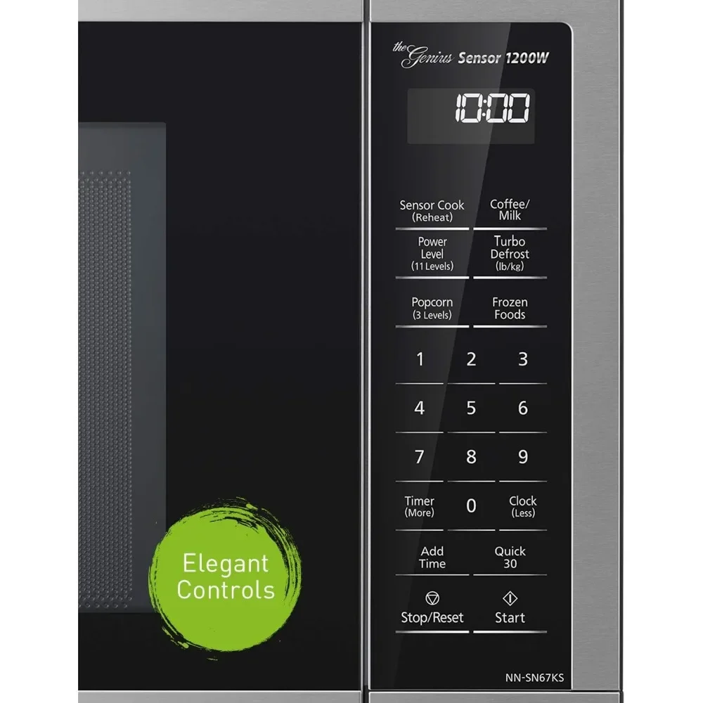 Microwave Oven, 1.2 cu.ft, Stainless Steel/Silver,1200W,stainless steel countertop oven, Microwave Ovens 3