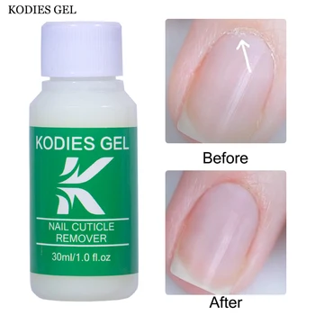 KODIES GEL Professional Cuticle Remover Softener Liquid Exfoliator Cuticle Oil Treatment Pedicure Soften Nails Dead Skin 30ML