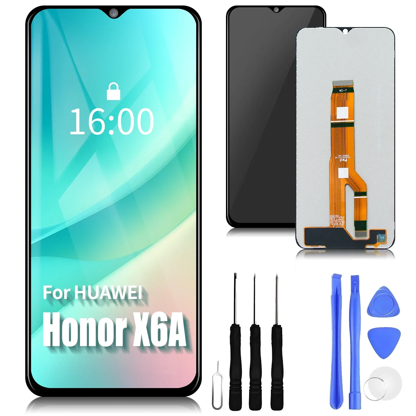 6.75 For Huawei Honor X6A LCD Display Touch Screen Digitizer Assembly Replacement WDY-LX1 Display Screen