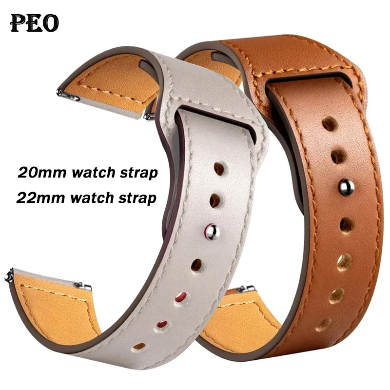 Elegant Leather Band Strap - Premium Quality Universal Fit