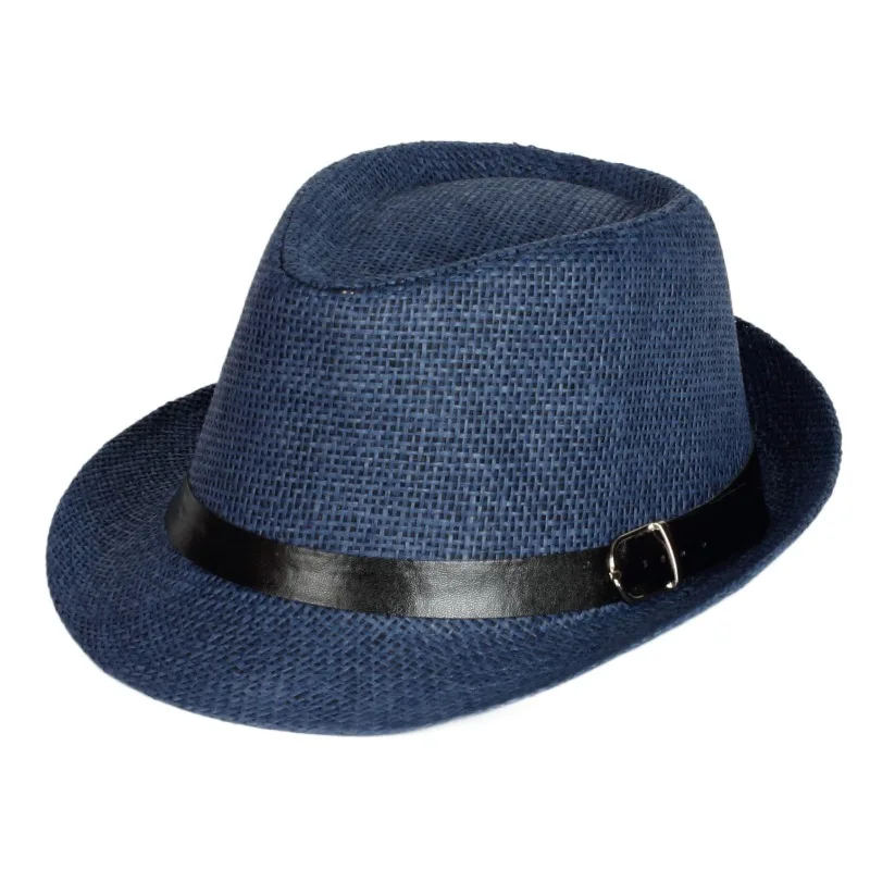 

Wholesale Fashion Lady Fedora Trilby Gangster Men Women Summer Beach Straw Panama Paper Jazz Hats