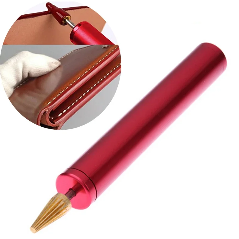 1PCS DIY Leather Edge Oil Pen Top Pro Edge Dye Pen Applicator Speedy Paint Roller Leather Tools Craft