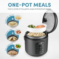 Rice Cooker 12-Cup (Cooked), Digital Rice & Grain Multicooker, Programmable Digital Controls with Automatic Keep Warm Mode 2