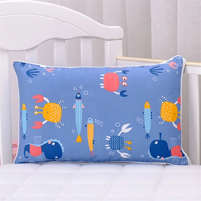 Children Four Seasons Pure Cotton Pillowcase Boys Girls Universal Pillow Protector Cover Cartoon Baby Bedding Decor Pillowcase