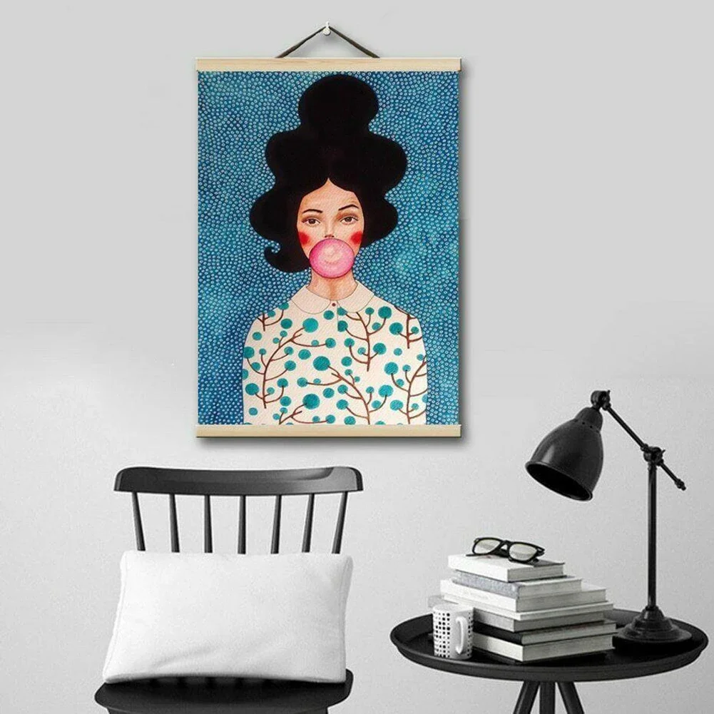 1 Set Wood Diamond Painting Poster Hanger Canvas Painting Frame  Art Craft Hanging Frame Poster Frame  Photo Cuadros Para Fotos