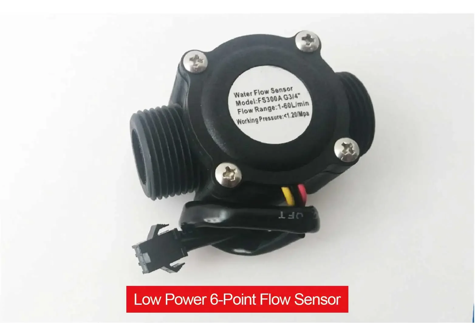 Smart Digital Water Flow Meter Set LCD Flow Rate Monitor Inline Electronic Flow