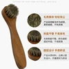 1Pcs Round Head Horse Hair Shoe Brush Leather Cleaning Brush Long-handled Brush For Cleaning Shoes Soft Sneaker Brush Slippers 1