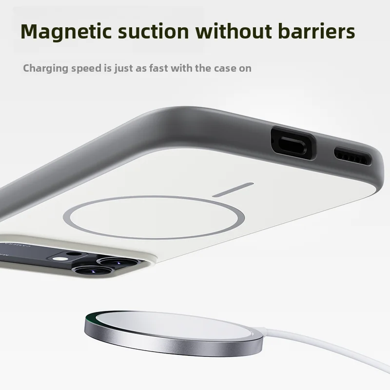 Premium Hard Silicone Magnetic Wireless Charging Case for Huawei Honor - Protective Phone Cover