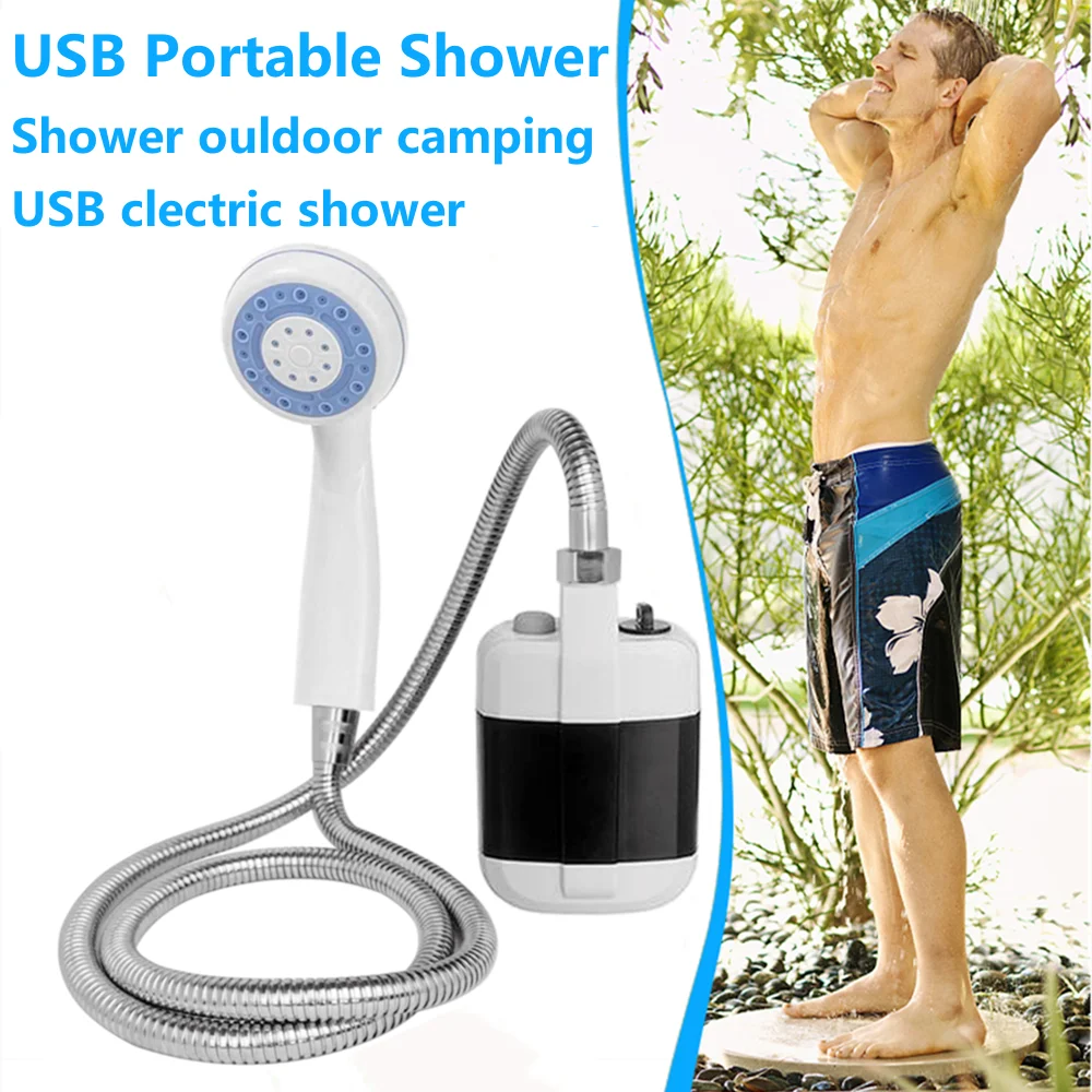 Portable Shower Camping Outdoor Shower Handheld Electric Shower Battery