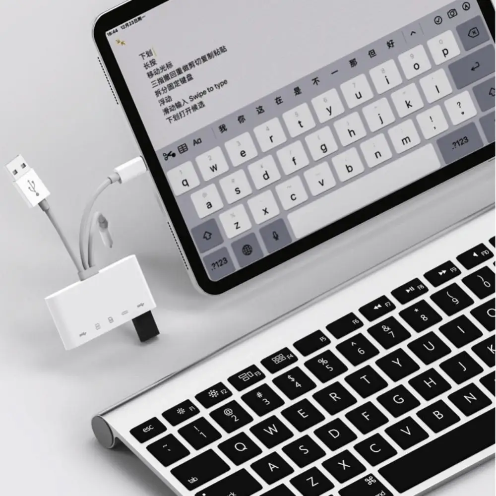 Otg Usb Câmera Multimemória Adaptador Relâmpago para Micro sd tf Card Reader Kit Iphone Ipad Apple Macbook Laptop Xiaomi - Imagem 4