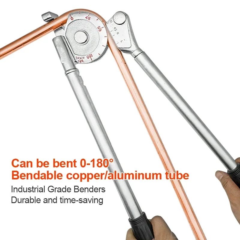 Manual Pipe Bender Tube Bending Machine 6mm 8mm 10mm 12mm 14 16 19 22mm Tubing Bender Aluminum Copper Steel Fuel Brake Lines Tube Bender