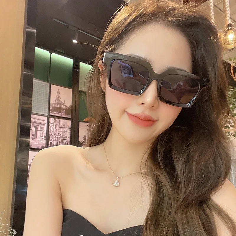 Polarized Sunglasses Vintage Sunglasses Square Small Frame Printed Women's Men's Outdoor Model UV400 Retro 1 Pair