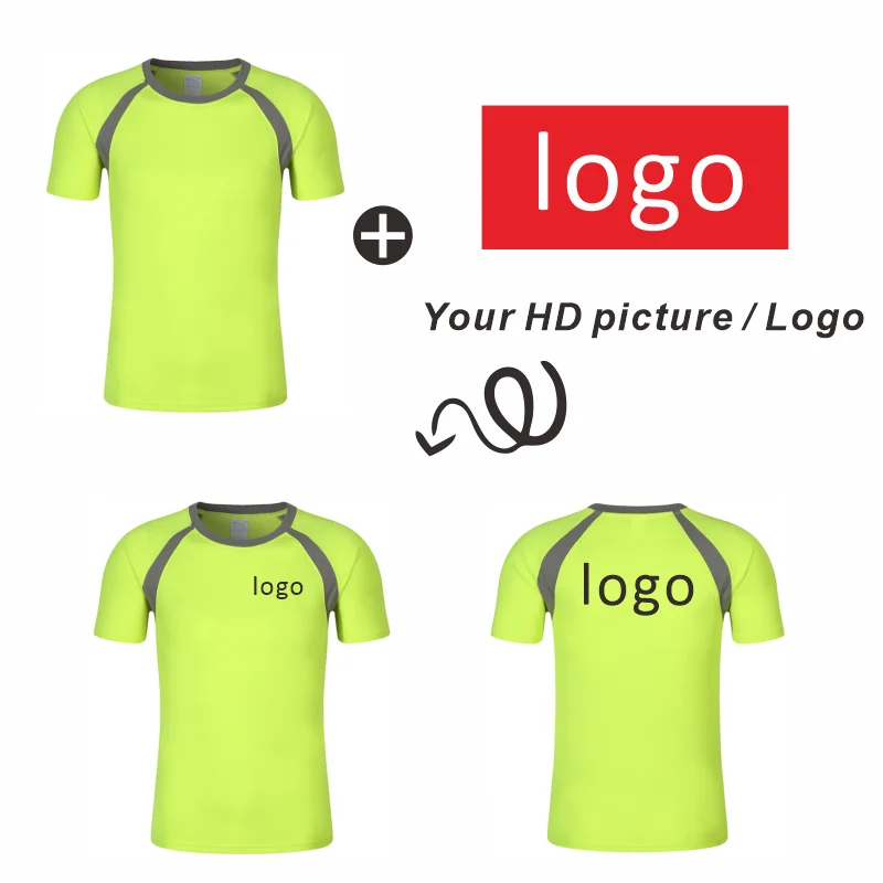 T-shirt sportive personalizzate per la primavera e l'estate, stampa personalizzata di loghi freschi e ad asciugatura rapida - immagine 2