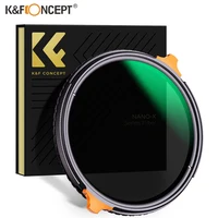 K&F Concept Nano-X Series ND4-64 Variable ND Lens Filter & CPL Polarizers Filter 2-in-1 With 28 Layer Coatings 67mm 77mm 82mm 1