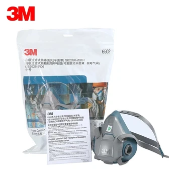 3m 6502/6502QL Half Face Respirator Spray Formaldehyde Protection Rugged Comfortable Reusable Respirator Genuine 1