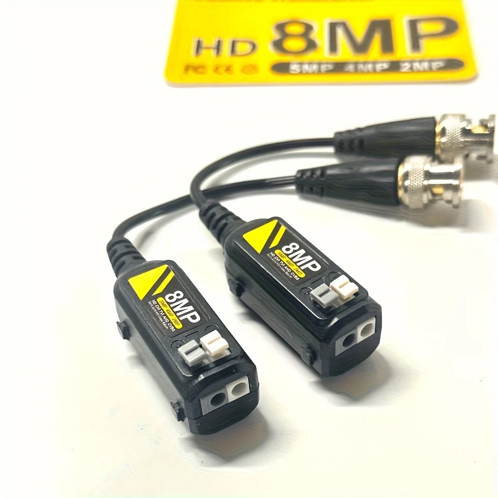 8MP BNC 비디오 발룬 HD CVI/TVI/AHD 비디오 발룬 트랜시버 (AHD/CVI/TVII/CVBS 카메라용)