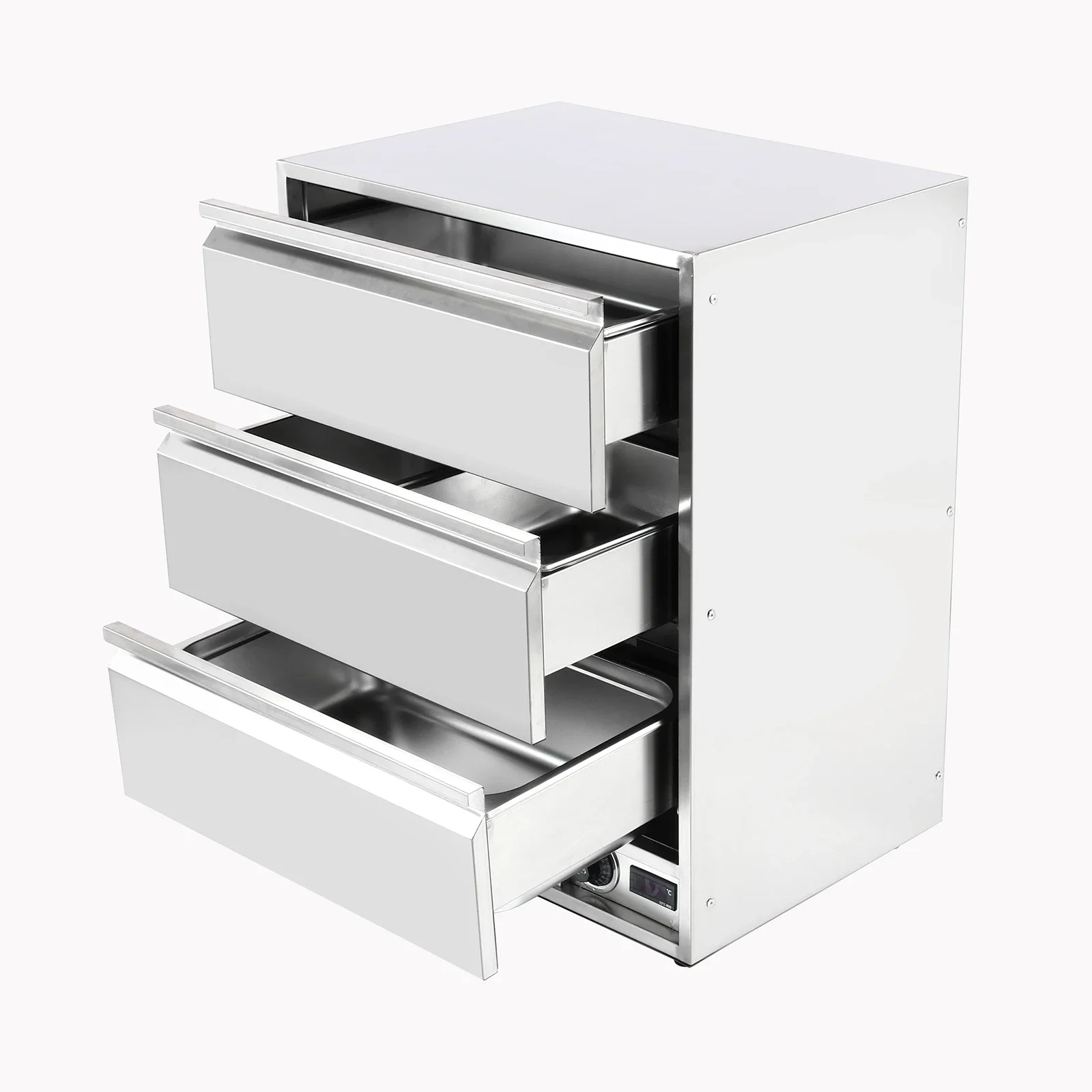 Commercial Kitchen Equipment Stainless Steel Freestanding Electric Food Drawer Warmer