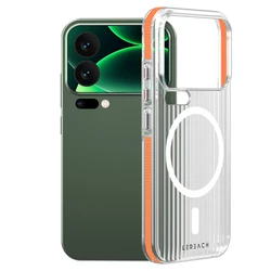 Lereach Magnetic Frosted Anti - Slip Slim Phone Case with Multi - Scene Protection for Xiaomi 17 pro (Orange)