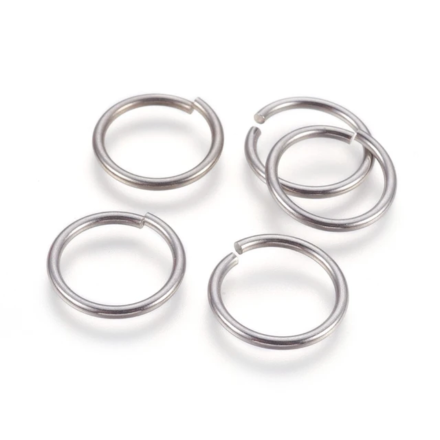 1Bag 10mm 12mm 16mm Stainless Steel Open Jump Rings Bulk Loop Split O Rings  for Jewelry Making Supplies Connectors DIY Accessory - AliExpress