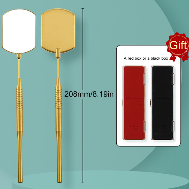 Rotatable Eyelash Inspection Mirror Makeup Mirror Lash Check Mirror Stainless Steel Beauty Lash Extension Eyes Makeup Tool