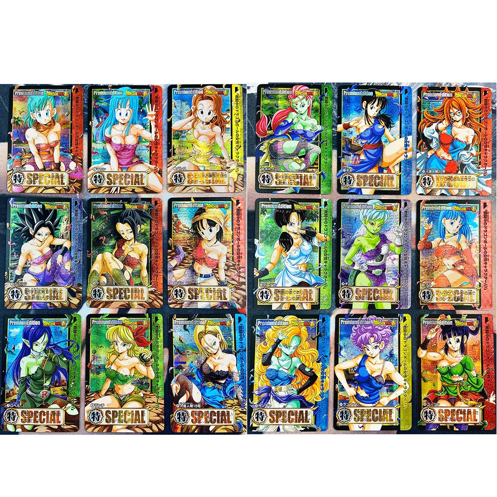 Dragon Ball Z Battle Damage Anime Collection Cards 18pcs/set