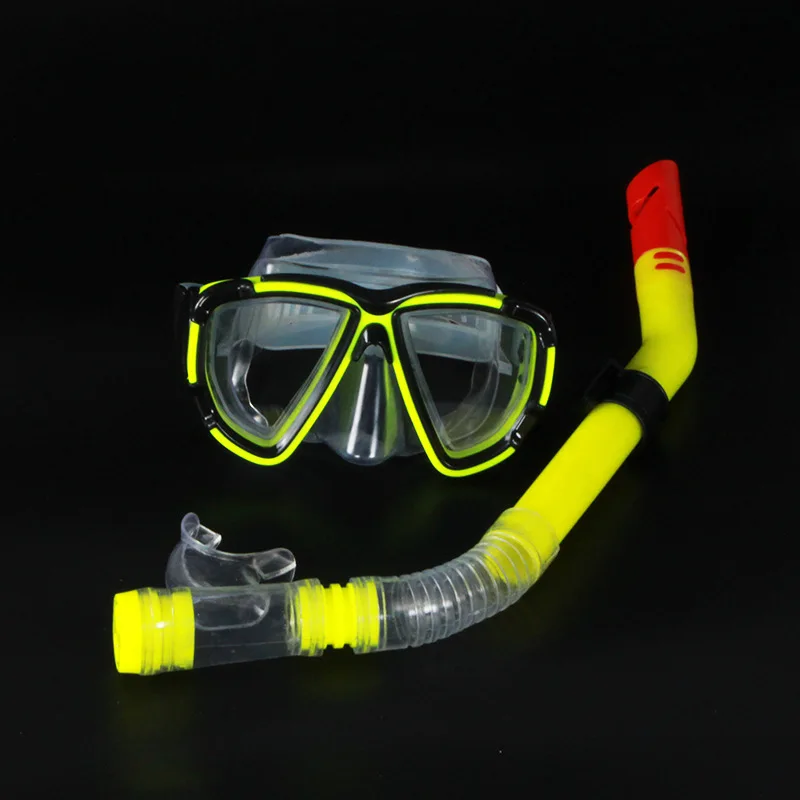 2023 New Professional Snorkel Diving Mask and Snorkels Goggles Glasses Diving Swimming Easy Breath Tube Set Snorkel Mask