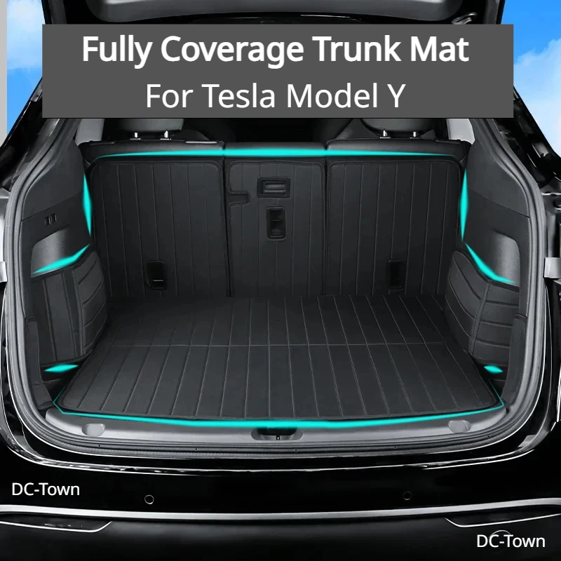 

Fully Coverage Trunk Mats for Tesla Model Y Protection Both Sides Protective Pads Tailgate Pad Floor Mat Modely Car Accessories