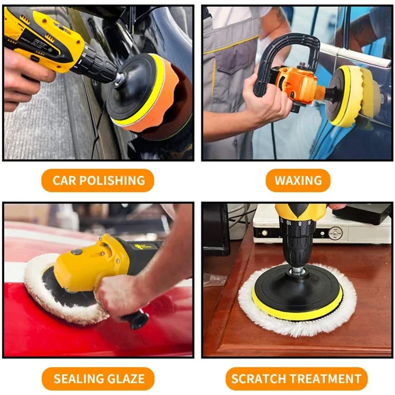 5/11/22/39 pcs Car Polishing Sponge Pads Kit Foam Pad er Kit Polishing Removes Scratches car polishing pad car polish pad polishing sponge set car polisher car polishing sponge
