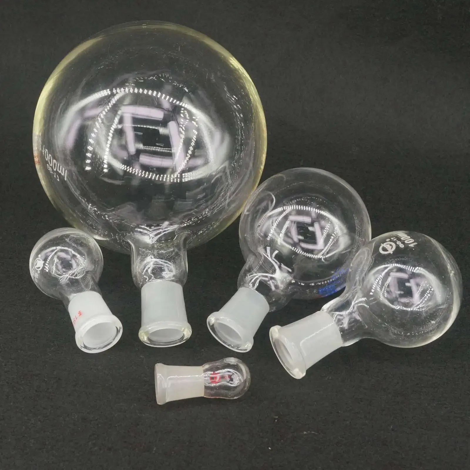 150ml 250ml 500ml 1000ml Joint #19 #24 #29 Socket Lab Glass Flask Round Bottom Single Short Neck Ware lab volumetric flask