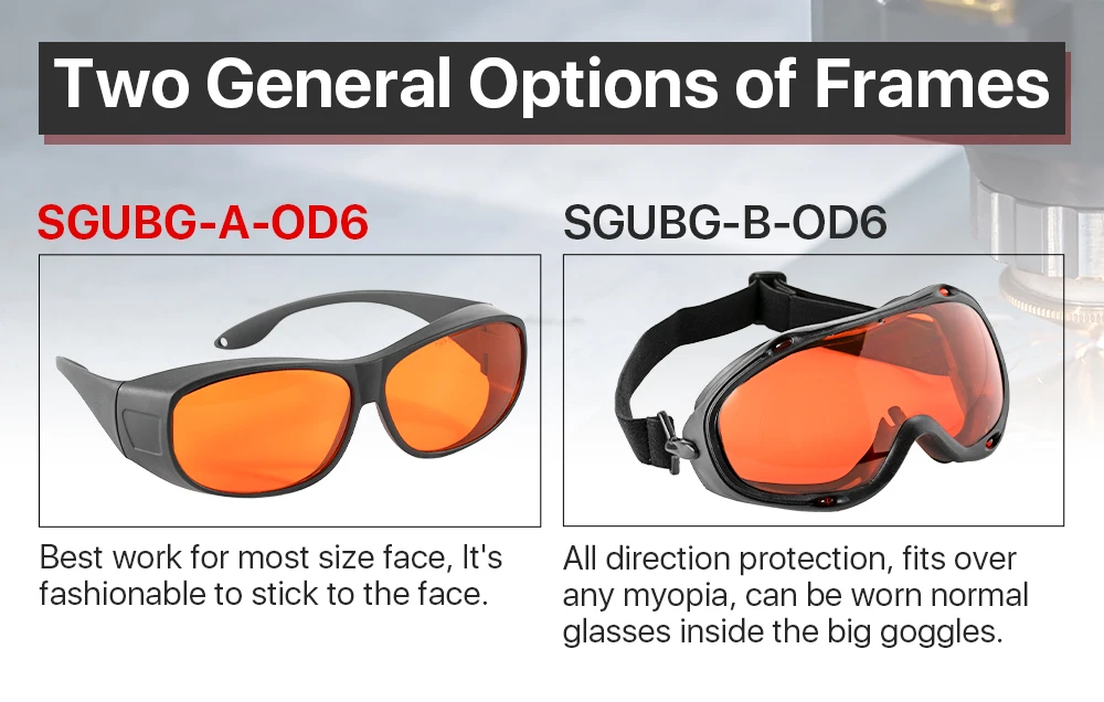 Ultrarayc Laserschutzbrille 190–550 nm OD6+ CE Laserschutzbrille Schutzbrille für UV- und grüne Lasermaschine – Detail 6