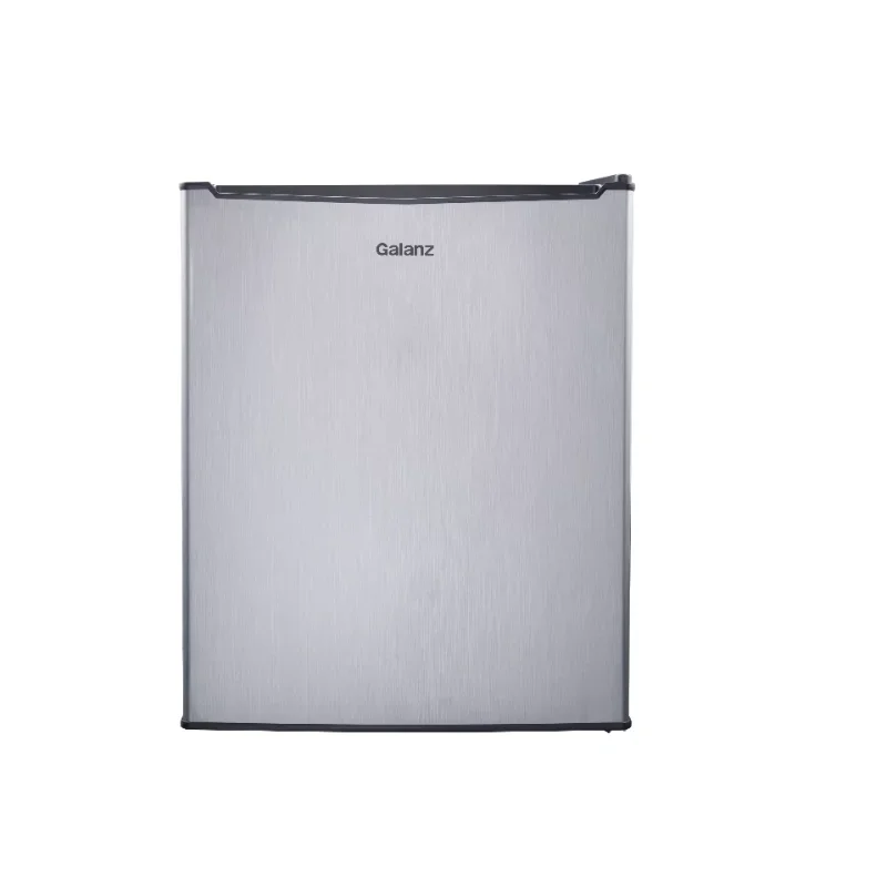 

HAOYUNMA 2.7 Cu Ft One Door Mini Fridge, Stainless Steel Look