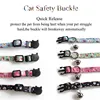 Floral Small Cat Collar Safety Breakaway With Bell Buckle Pet Collars Flower Cute Dog Goats Collier Chain Bowknot Adjustable 4