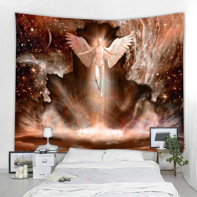 Psychedelic Dream Angel Wings Tapestry Bohemian Decoration For Home Tapestries Wall Stickers Decoration Wall Cloth Tapestries
