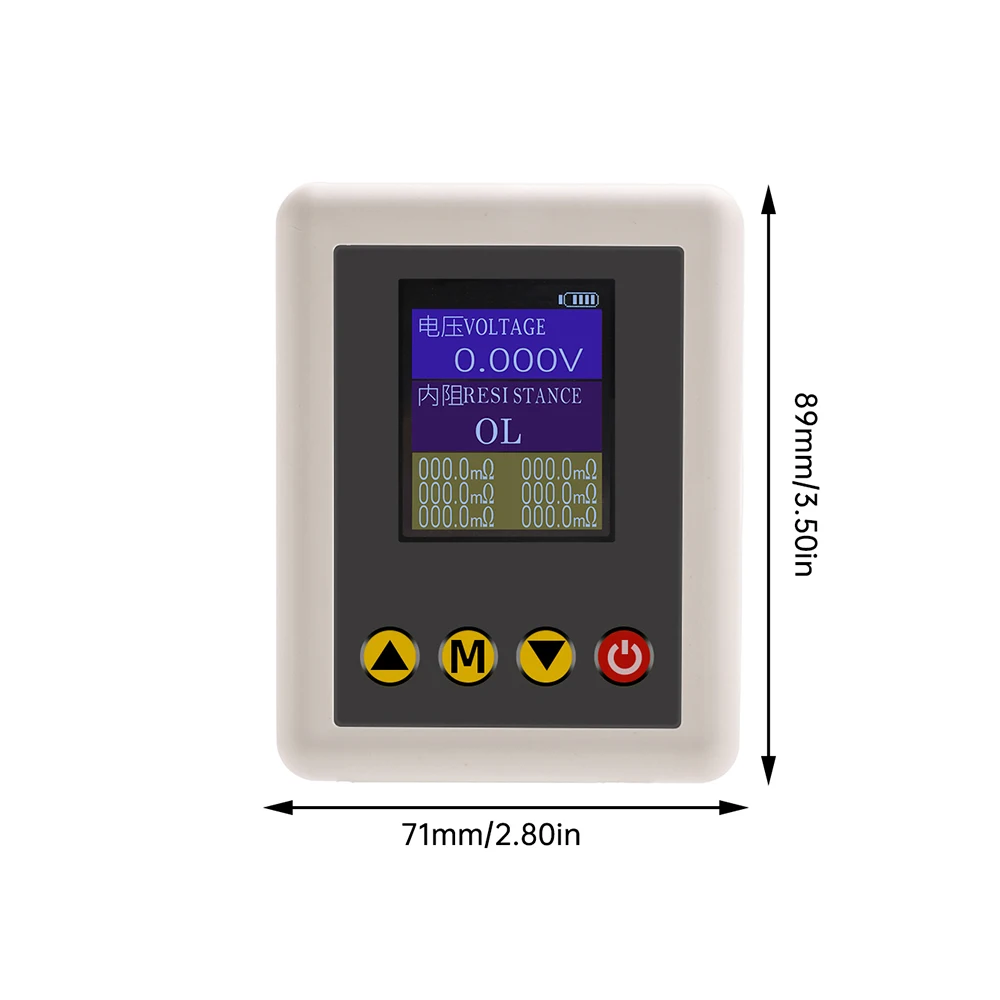 Voltage Tester Transistor Tester Resistance Tester 4-Wire DC5V High Precision Voltage Internal Resistance Tester 1.77&Prime; TFT Display 0.1m&Omega;~20&Omega; 0.001V~45V Lithium Battery Test TS4520