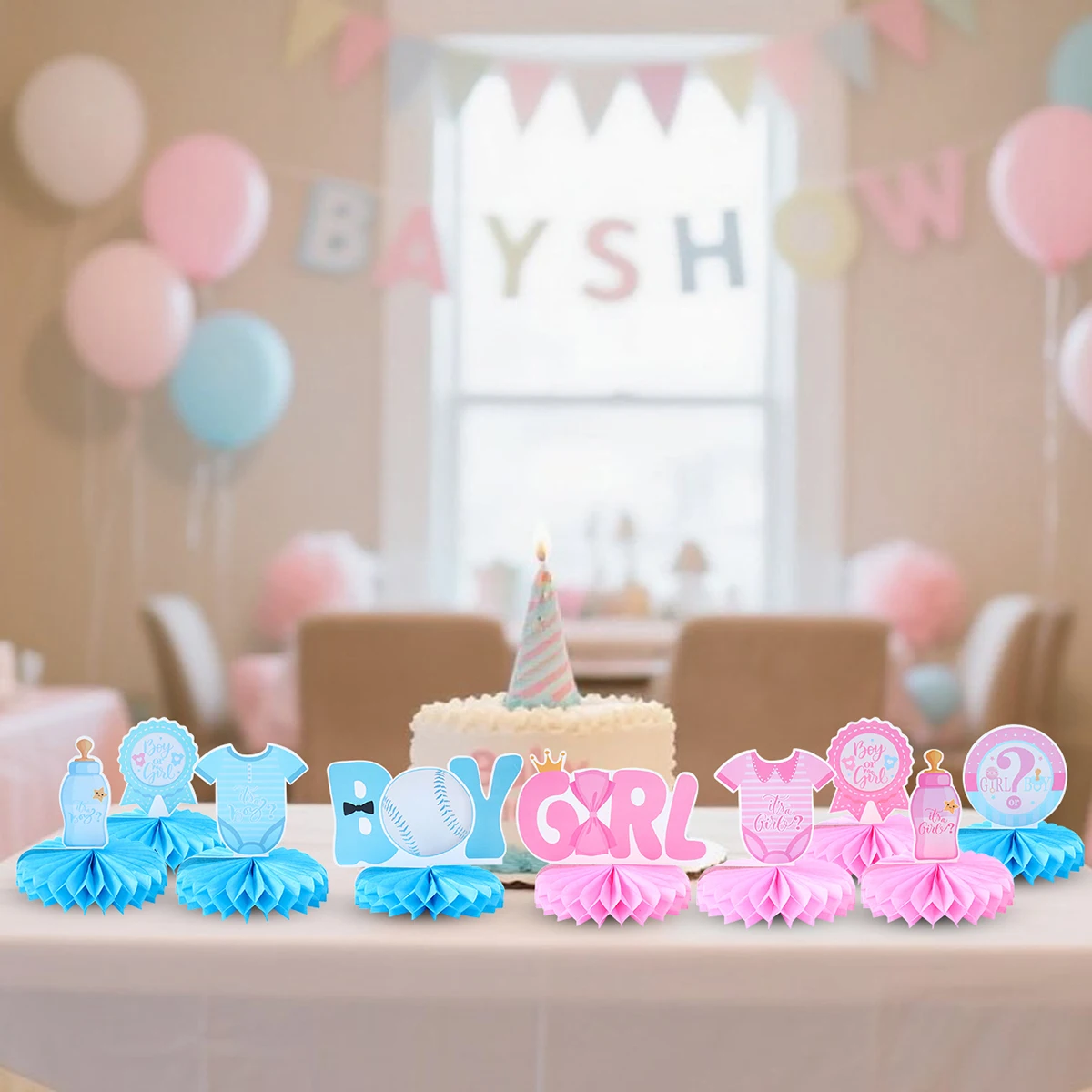 Whats The Scoop Gender Reveal Party Decorations Ice Cream Gender Reveal Party Decorations - 'What The Scoop' Banner & Cake Topper Set With Balloons Invitations Free