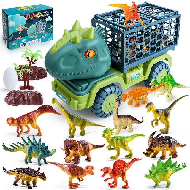 Carro Dinossauro Rex com Dinossauros