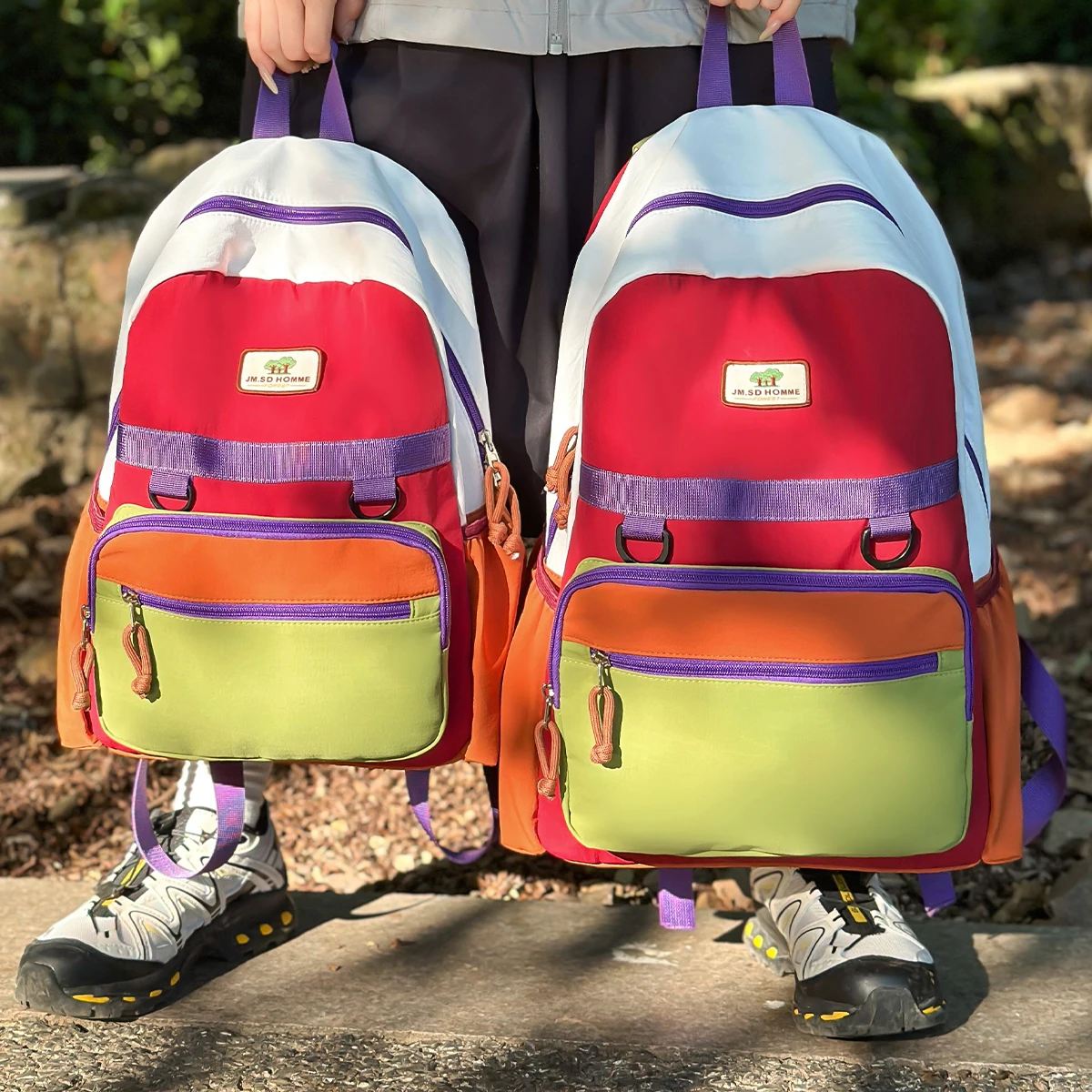 2025 New Style School Bag for Men, College Students, Junior High and High School Students, Large Capacity Backpack, Travel Backpack, Women's Lightweight Outdoor Camping Backpack