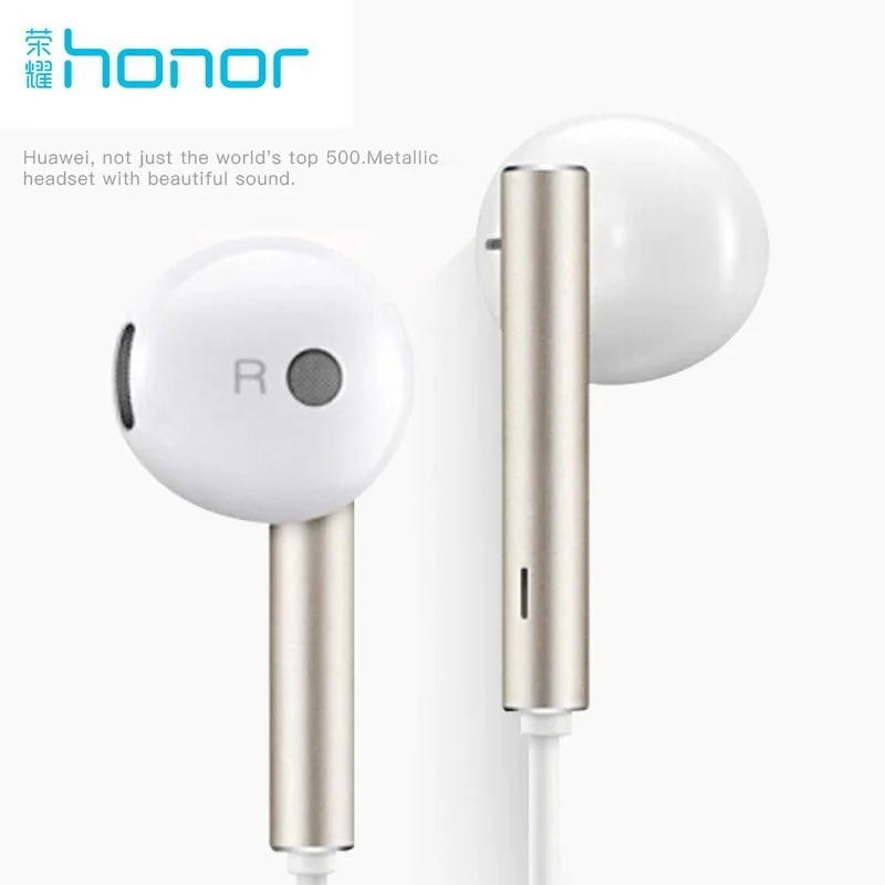 Honor AM116 3.5mm In-ear Wired Earphone Metal With Mic Volume Control for Honor 6 7 8 9 5X 6X 7X 8X 9X 7C 8C 9C Mate 7 8 9 Pro 2