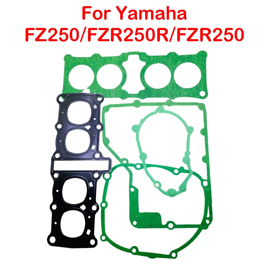 Комплект прокладок для головки мотоцикла Yamaha FZR250 FZR250RR 3LN 1HX, Комплект прокладок статора для мотоцикла, подушечки двигателя, аксессуары для скутера motorcycle engine parts head side cover gasket for yamaha fzr250 fzr250r fzr250rr 3ln 1hx fzr250 fzr 250 r rr