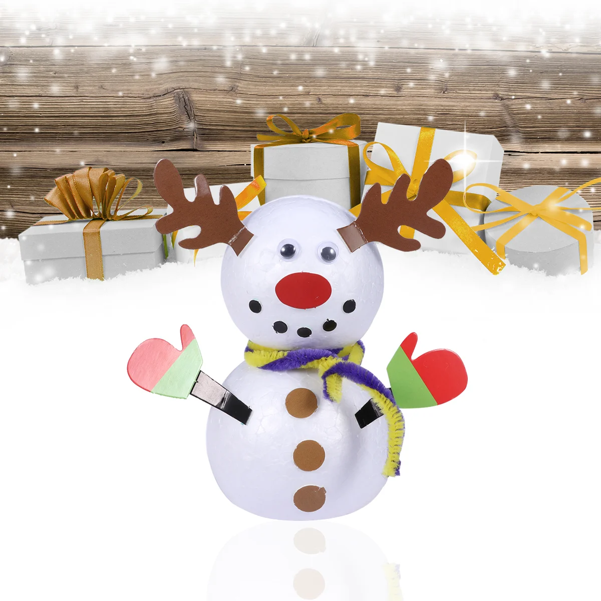 

1 Set DIY Christmas Snowman Games Set Elk Snowman Making Craft Xmas Kindergarten Christmas Gifts Toys