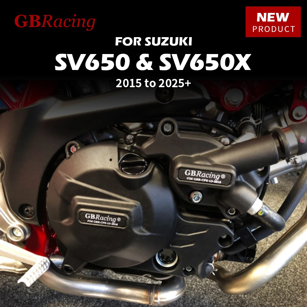 GB Racing SV650 SV650X 2015 to + Motorcycle Engine Protect Cover For SUZUKI Body & Frames Clutch Pulse Protection Cover