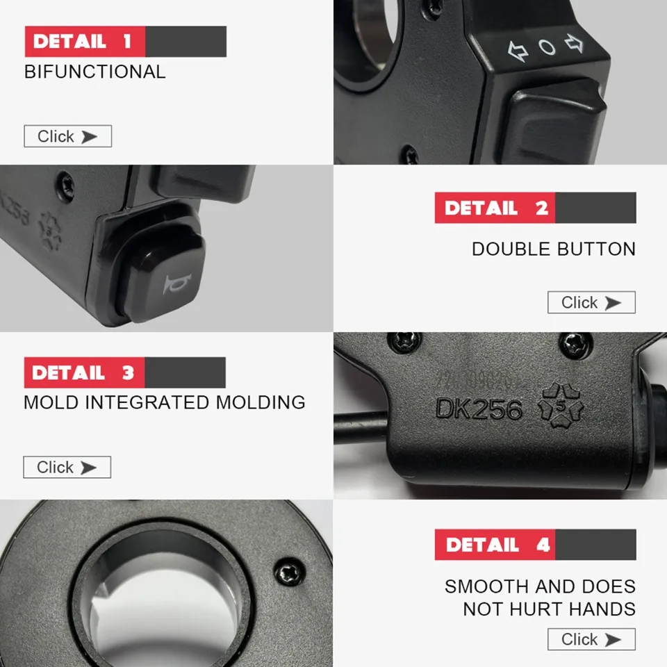 Générique Bouton De Commutation De Moto, Interrupteur De