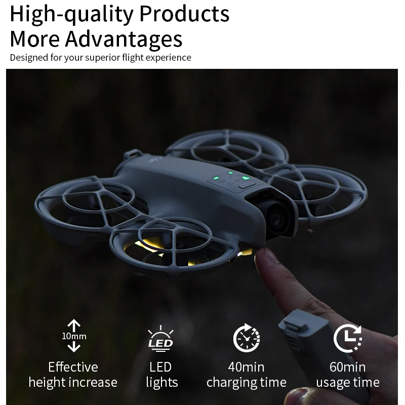 Description Picture 3 of itemSTARTRC NEO LED Landing Gear Night Flight Light Lightweight Luminous Tripod Leg Rechargeable for DJI Neo Drone Accessories
